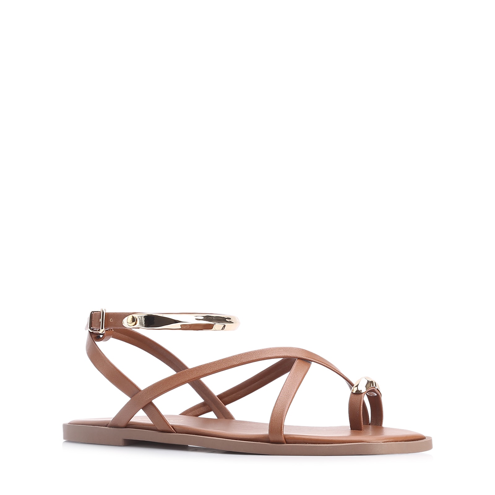 Rasteirinha Toe Ring Alt Marrom