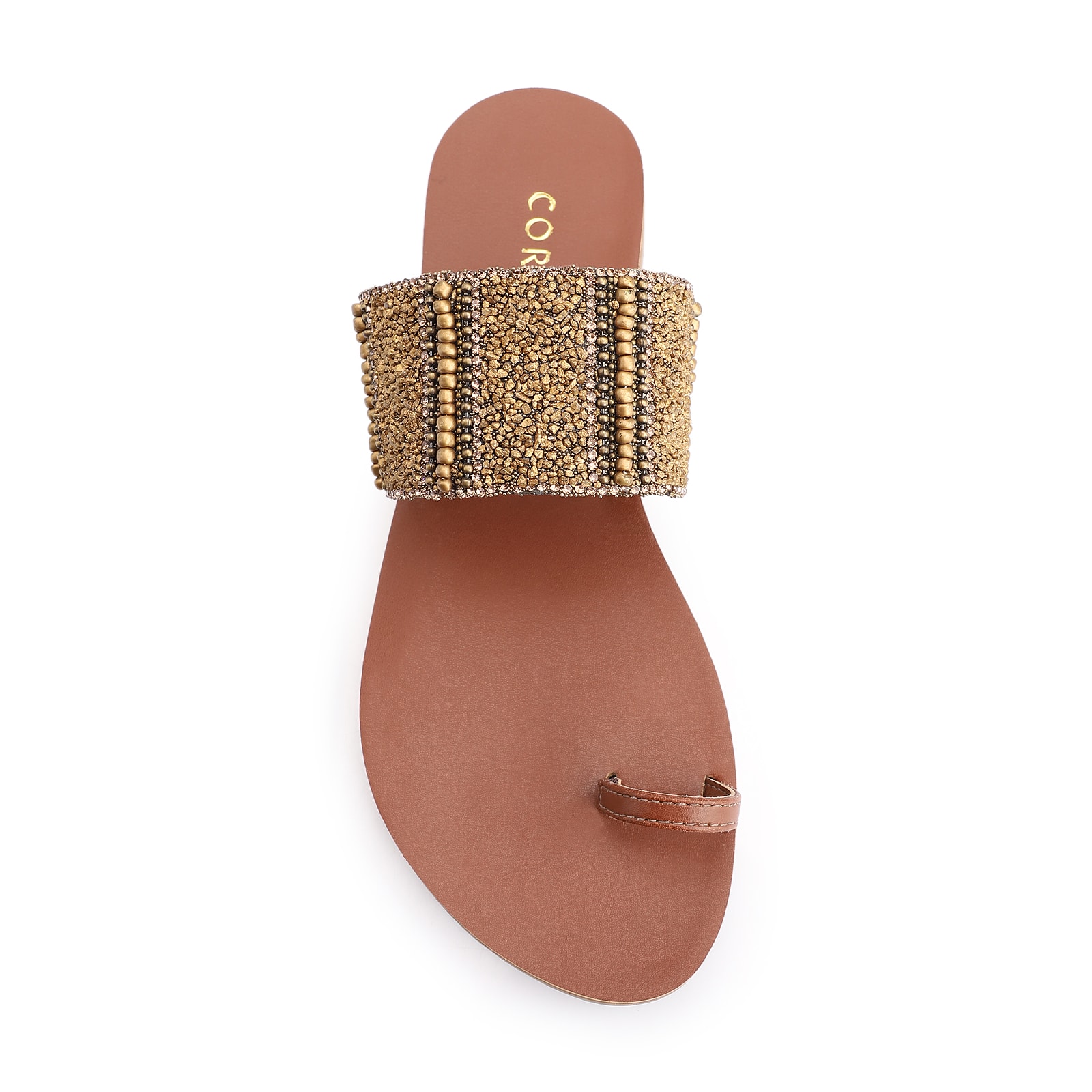Rasteirinha Toe Ring Alt Marrom Claro