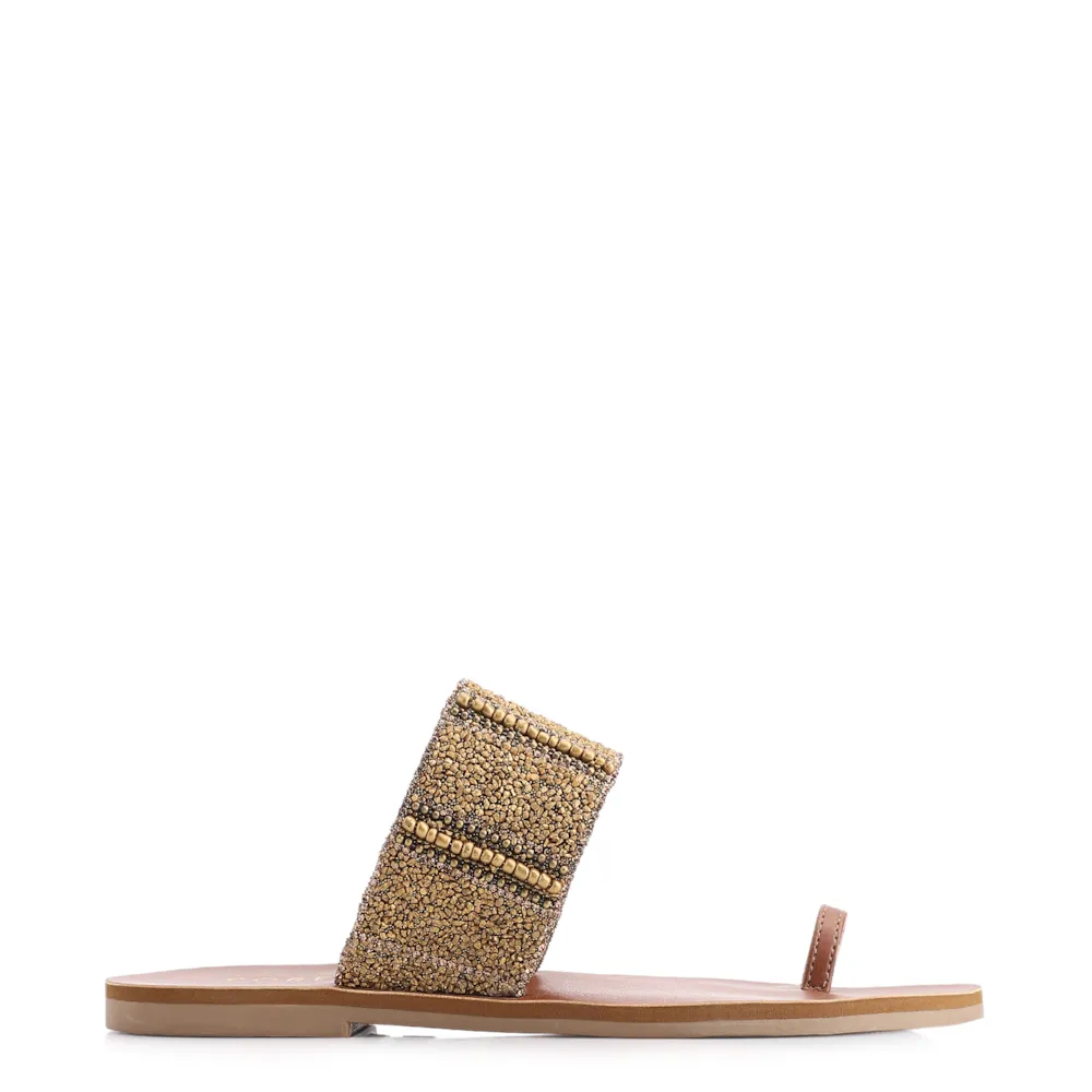 Rasteirinha Toe Ring Alt Marrom Claro - imagem 2