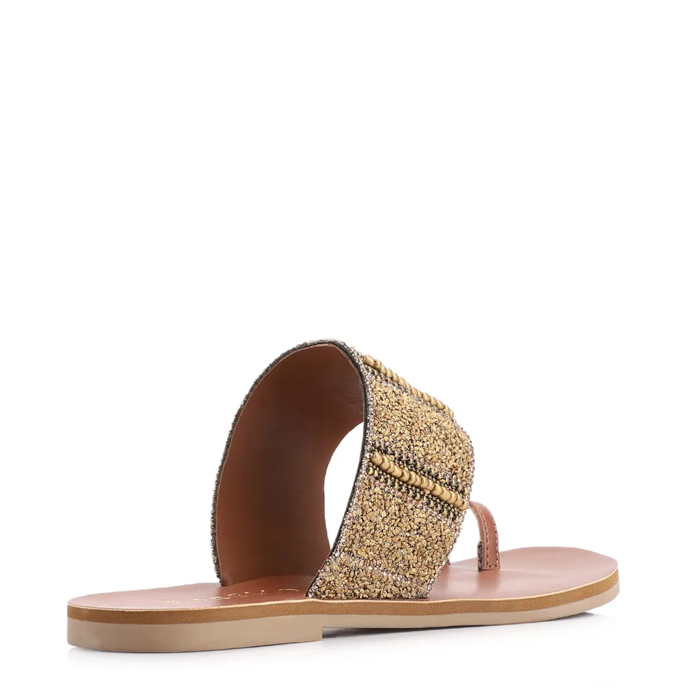 Rasteirinha Toe Ring Alt Marrom Claro - imagem 3