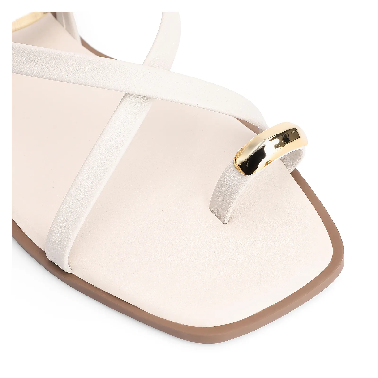 Rasteirinha Toe Ring Alt Off White
