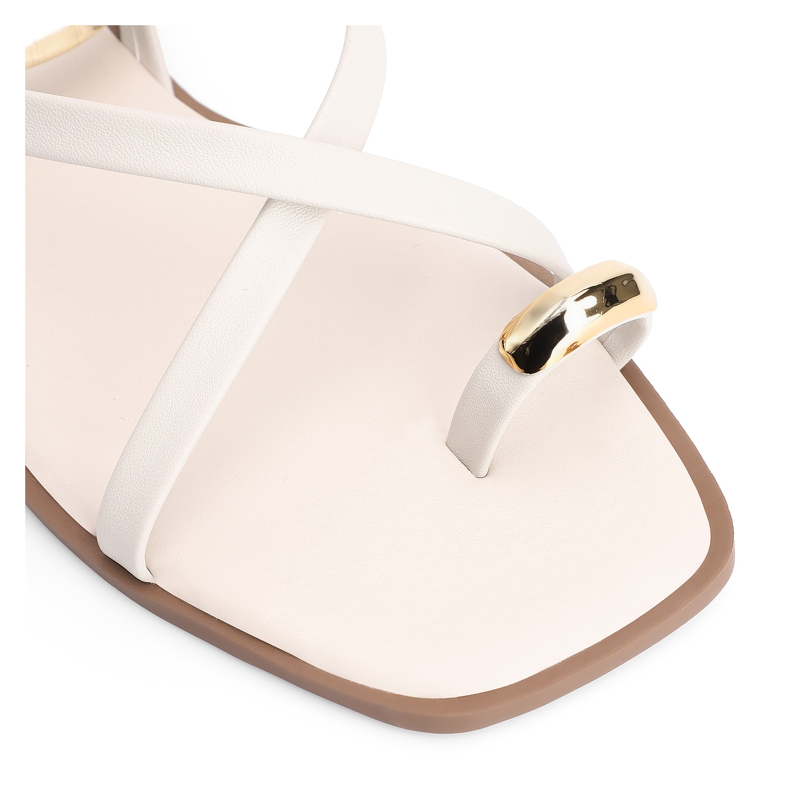 Rasteirinha Toe Ring Alt Off White