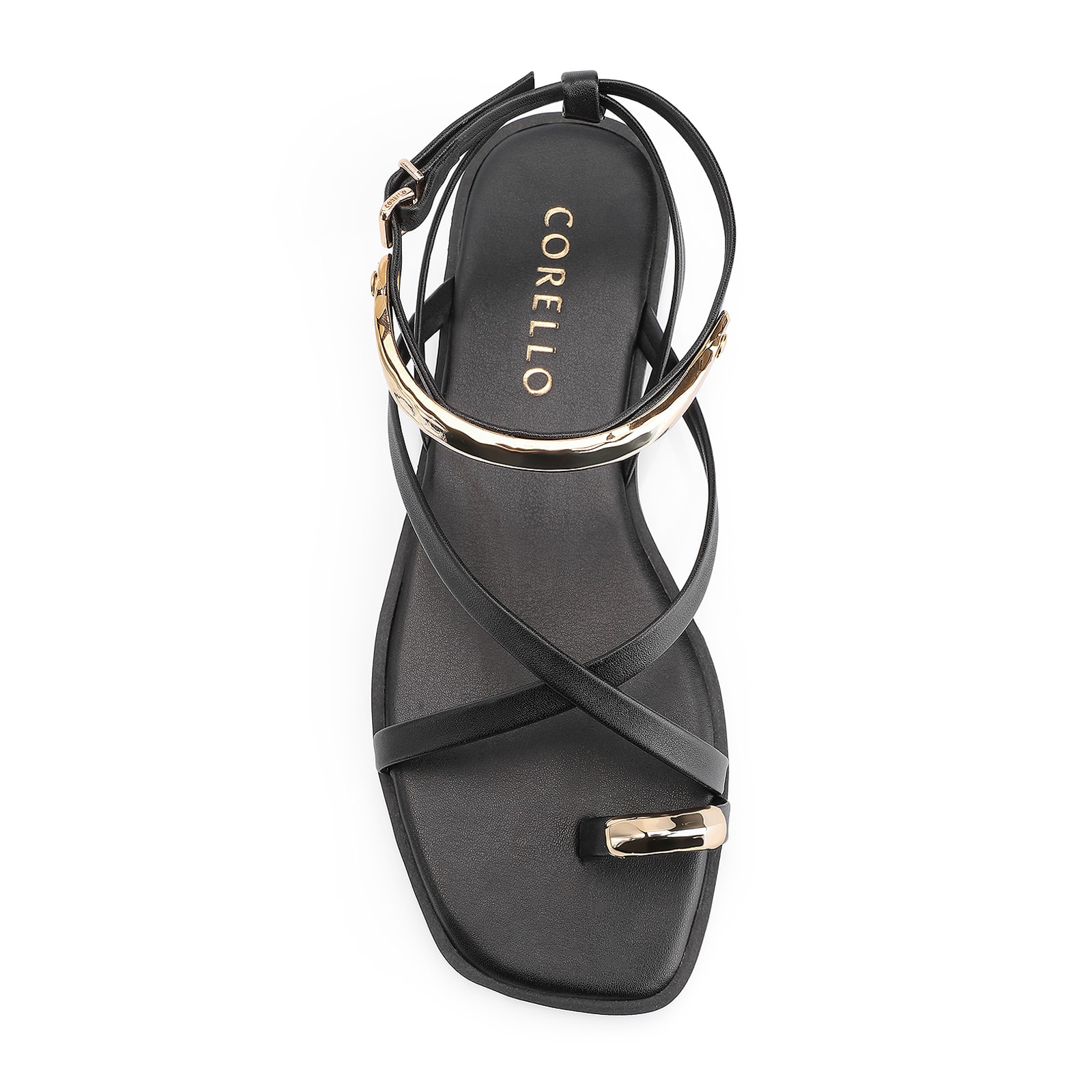 Rasteirinha Toe Ring Alt Preto