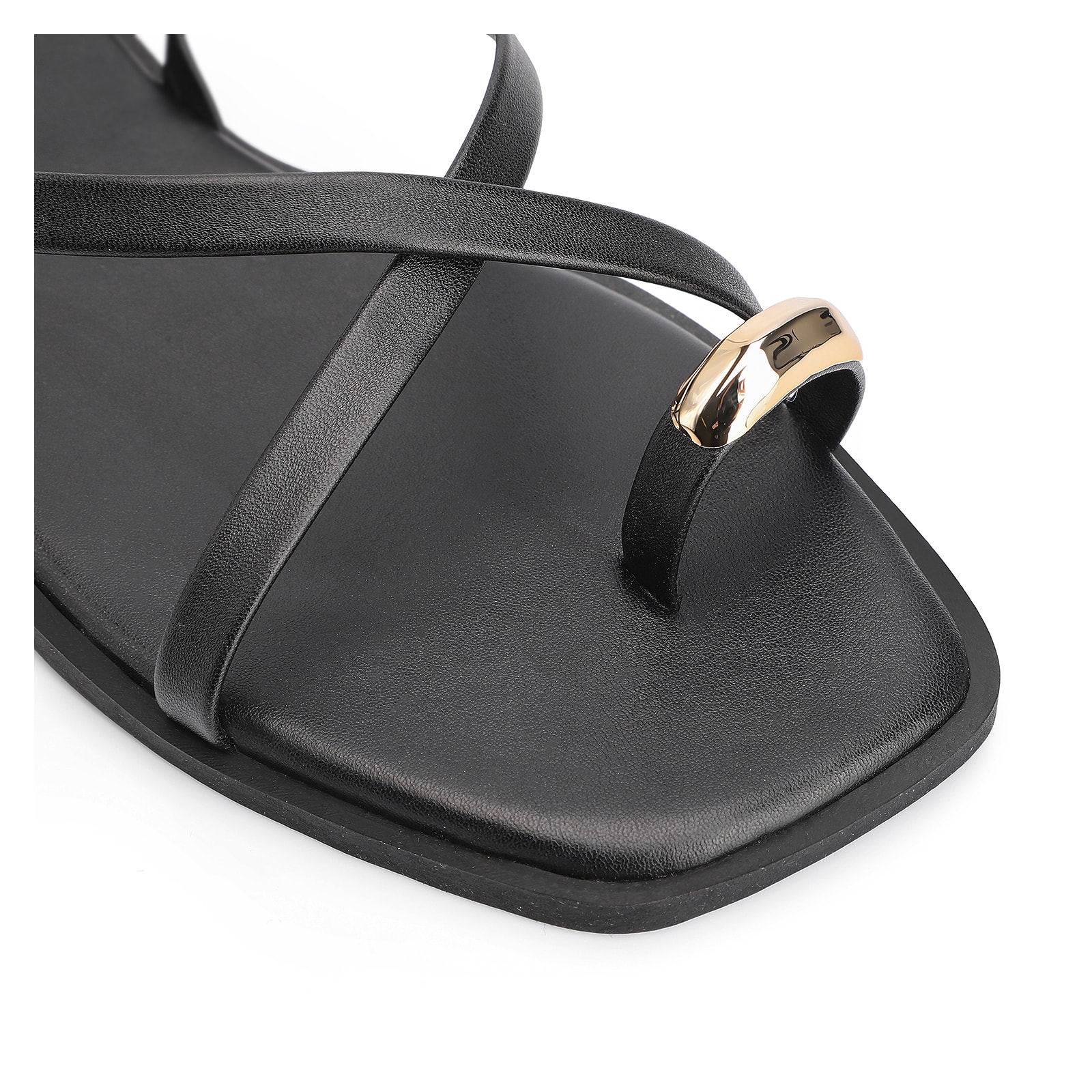 Rasteirinha Toe Ring Alt Preto
