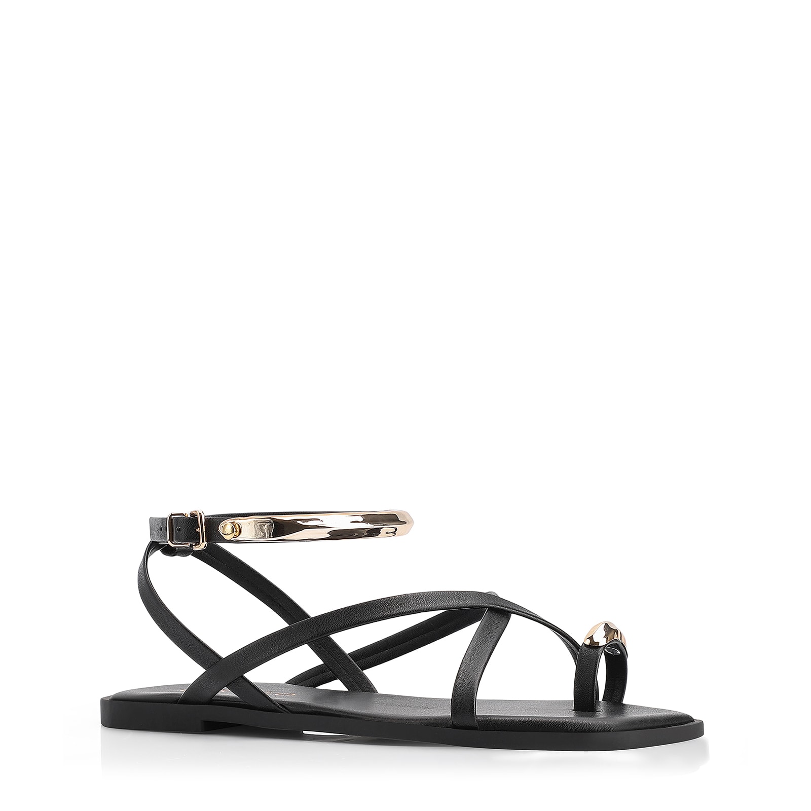 Rasteirinha Toe Ring Alt Preto