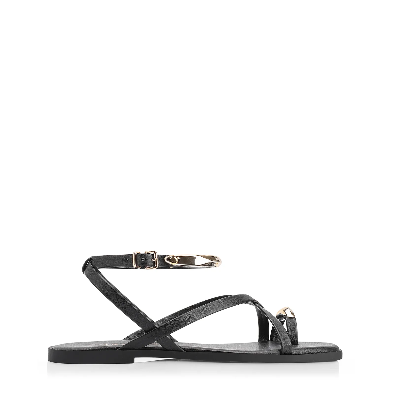 Rasteirinha Toe Ring Alt Preto