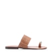 Rasteirinha Toe Ring Alt Tramado Marrom - imagem 3