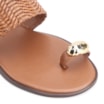 Rasteirinha Toe Ring Alt Tramado Marrom - imagem 7