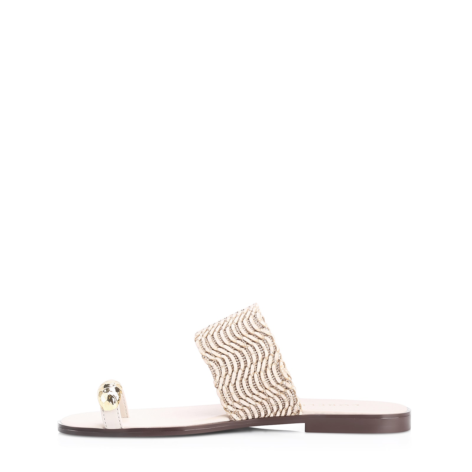 Rasteirinha Toe Ring Alt Tramado Off White