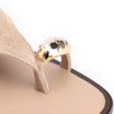 Rasteirinha Toe Ring Couro Camurça Bege - imagem 8