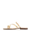 Rasteirinha Toe Ring Couro Dourado - imagem 4