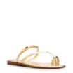 Rasteirinha Toe Ring Couro Dourado - imagem 1