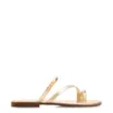 Rasteirinha Toe Ring Couro Dourado - imagem 2