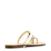 Rasteirinha Toe Ring Couro Dourado - imagem 3