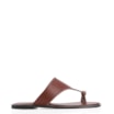Rasteirinha Toe Ring Couro Marrom - imagem 3