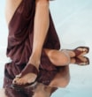 Rasteirinha Toe Ring Couro Marrom - imagem 2