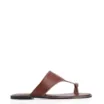 Rasteirinha Toe Ring Couro Marrom - imagem 3