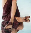 Rasteirinha Toe Ring Couro Marrom - imagem 2
