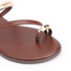 Rasteirinha Toe Ring Couro Marrom - imagem 7