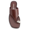 Rasteirinha Toe Ring Couro Marrom Escuro - imagem 6