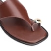 Rasteirinha Toe Ring Couro Marrom Escuro - imagem 7