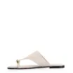 Rasteirinha Toe Ring Couro Off White - imagem 4