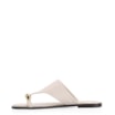 Rasteirinha Toe Ring Couro Off White - imagem 4
