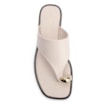 Rasteirinha Toe Ring Couro Off White - imagem 5