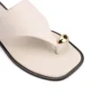 Rasteirinha Toe Ring Couro Off White - imagem 6