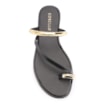 Rasteirinha Toe Ring Couro Preto - imagem 5