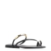 Rasteirinha Toe Ring Couro Preto - imagem 1