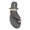 Rasteirinha Toe Ring Couro Preto - imagem 5