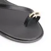 Rasteirinha Toe Ring Couro Preto - imagem 6