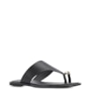 Rasteirinha Toe Ring Couro Preto - imagem 1