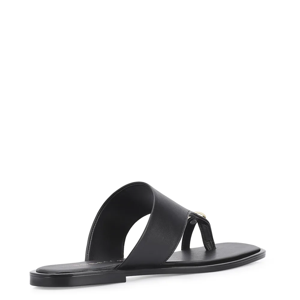 Rasteirinha Toe Ring Couro Preto - imagem 3