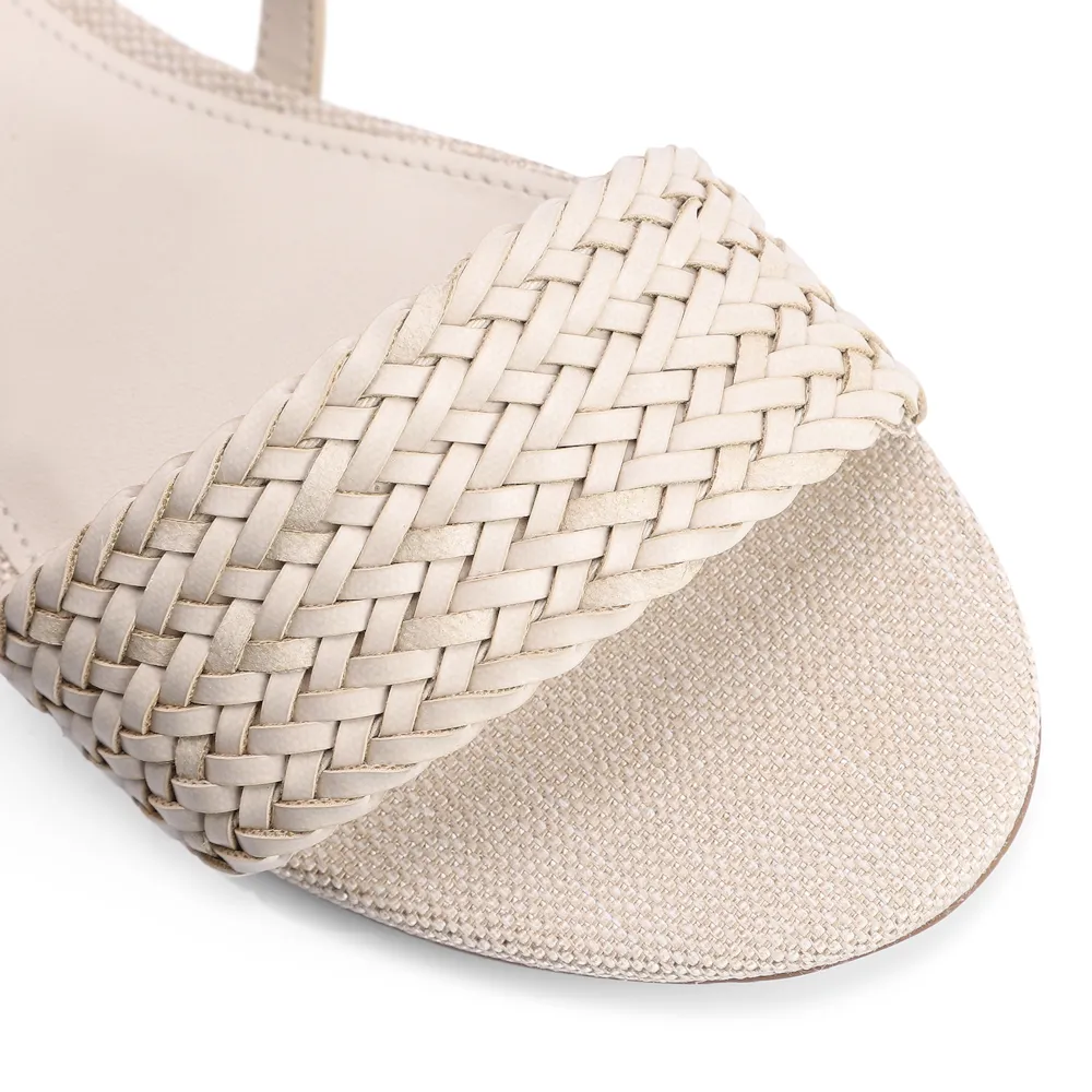 Rasteirinha Tramado Alt Off White - imagem 6