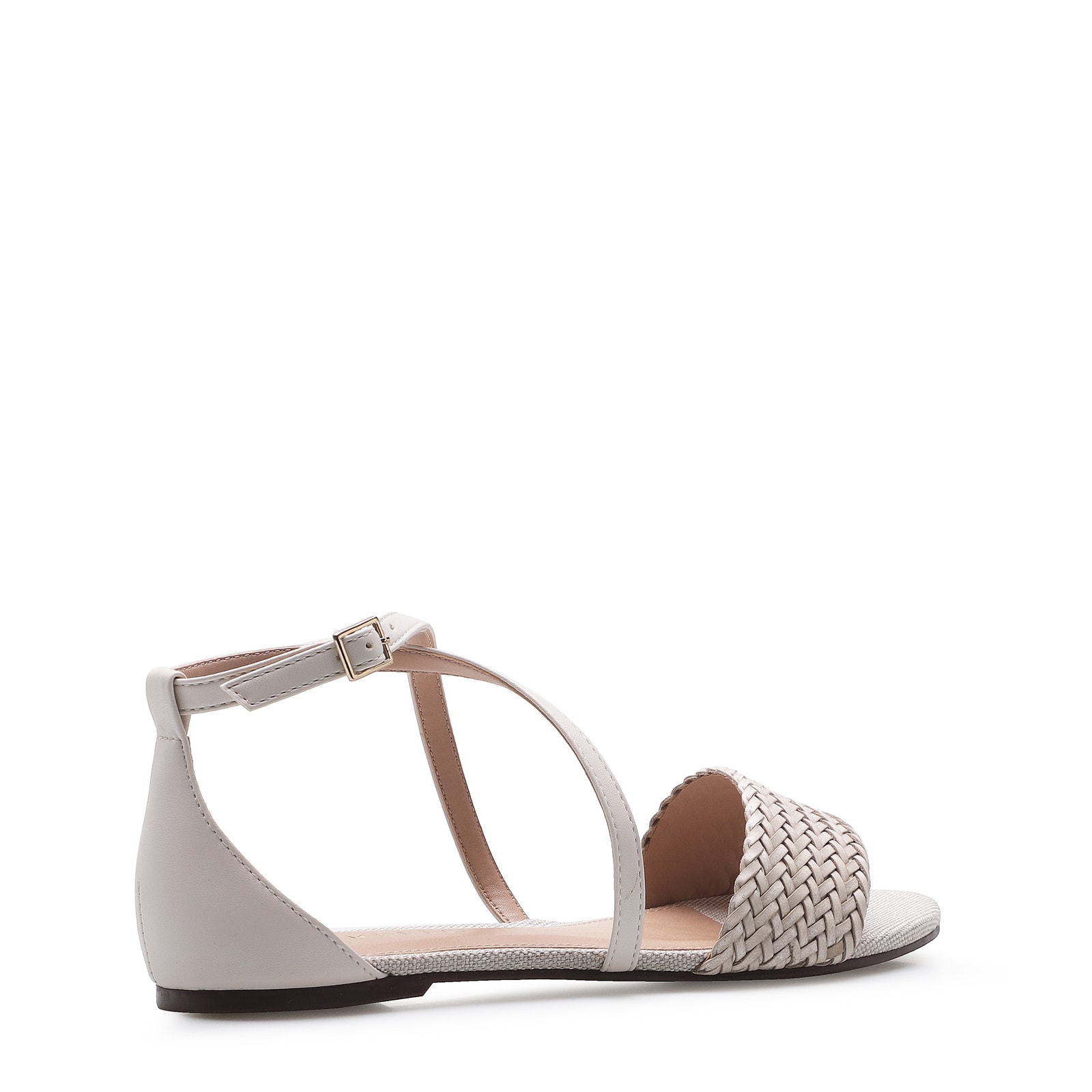 Rasteirinha Tramado Alternativo Off White/Linho