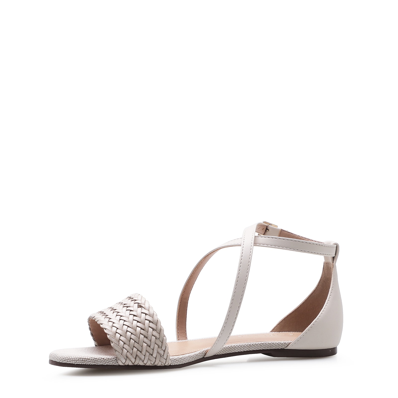 Rasteirinha Tramado Alternativo Off White/Linho