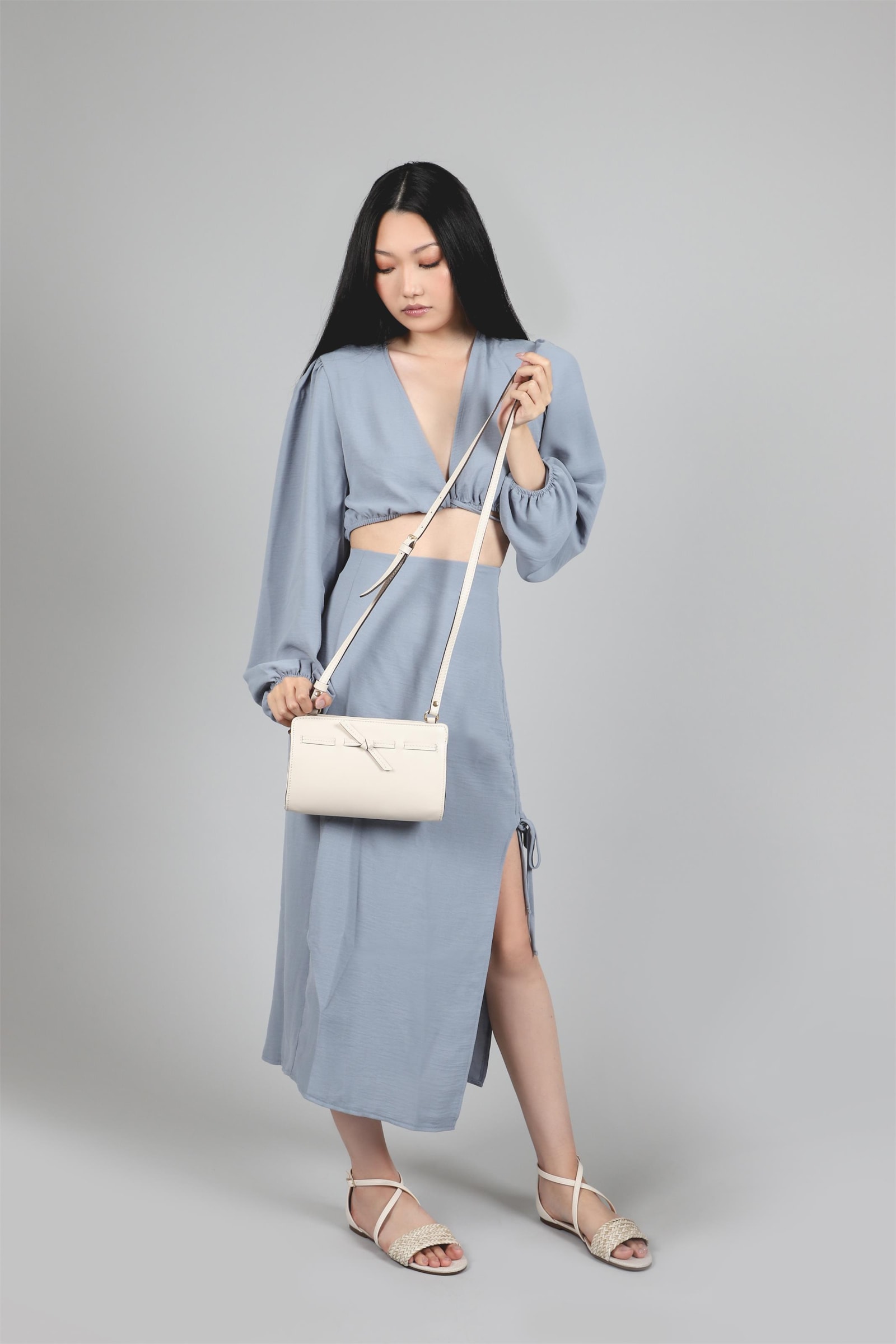 Rasteirinha Tramado Alternativo Off White/Linho