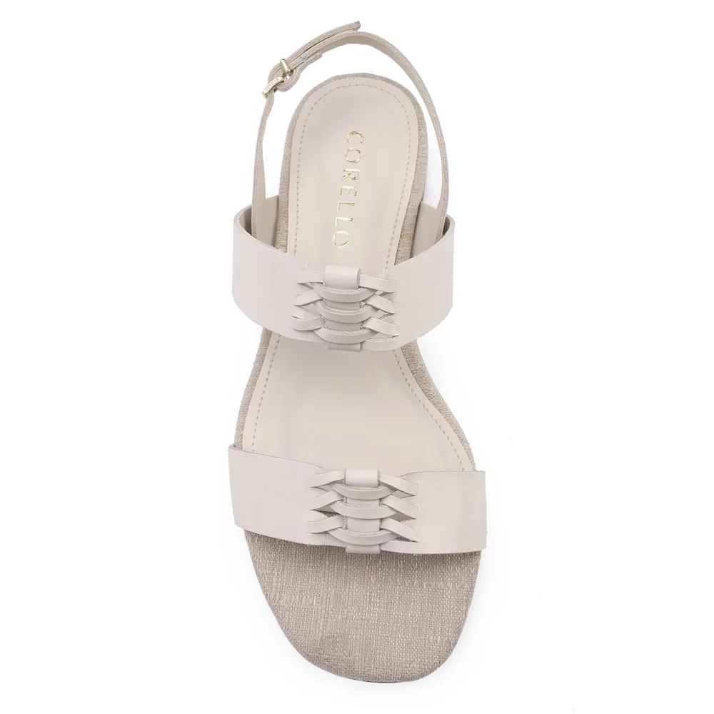 Rasteirinha Trançada Couro Off White/Alt Off White - imagem 5