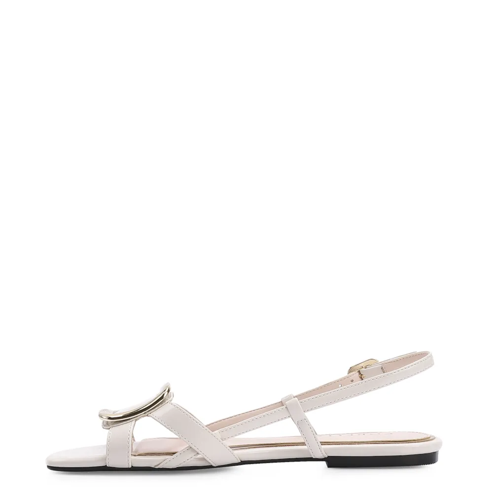 Rasteirinha Verniz Off White - imagem 5