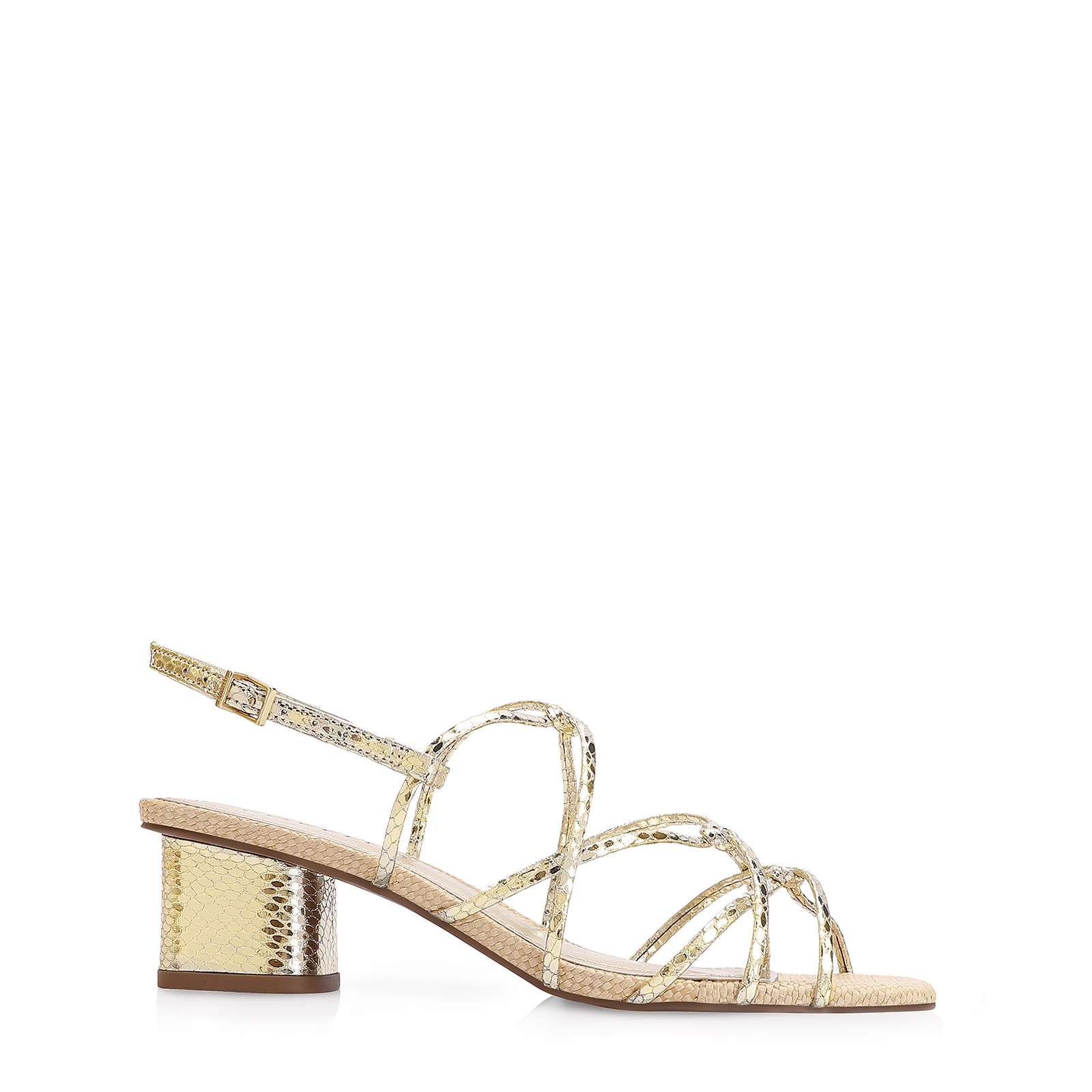 Sandália Alt Dourado/Ráfia