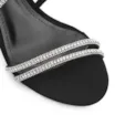 Sandália Alt Nobuck Preto/Strass Prata - imagem 7