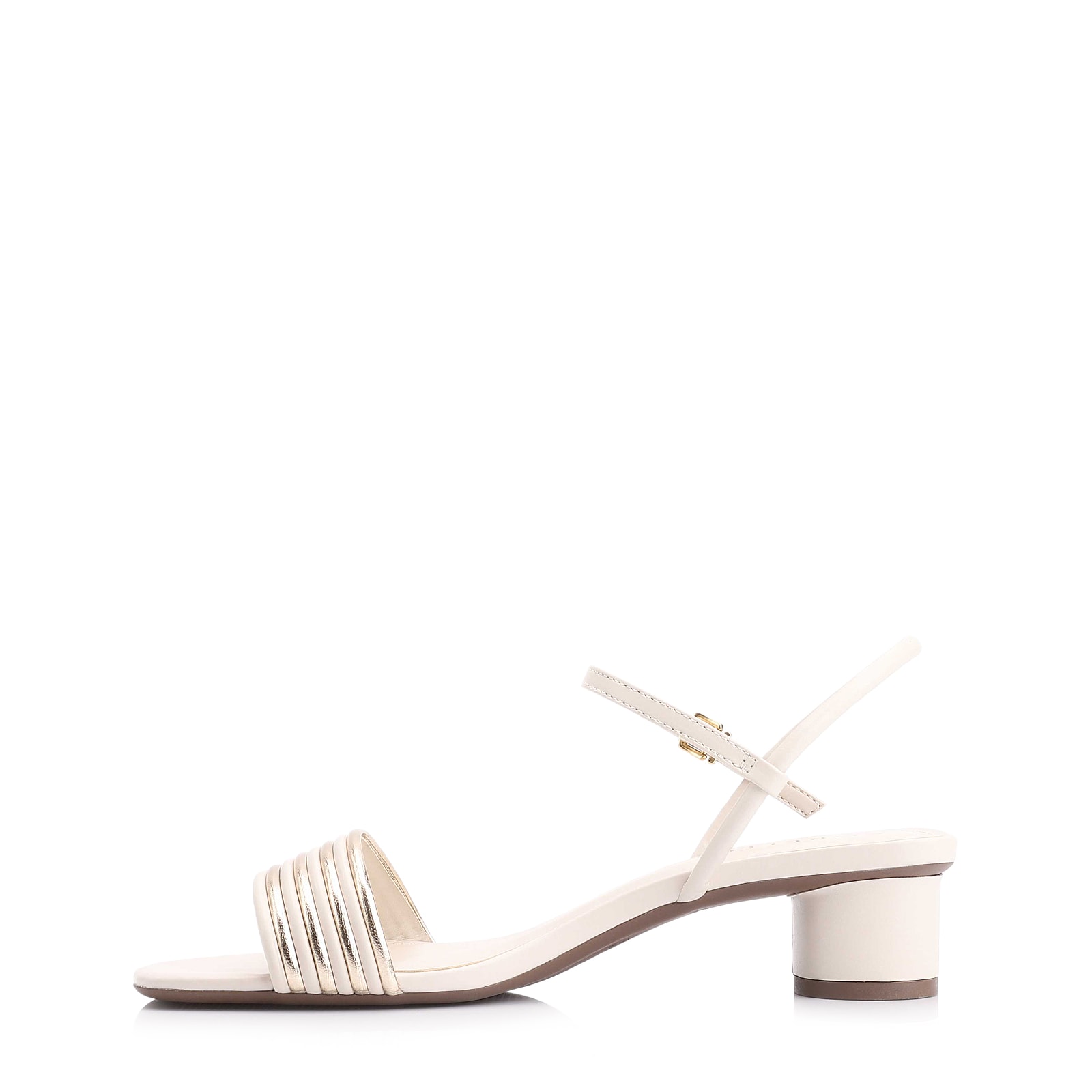 Sandália Alt Off White/Alt Dourado