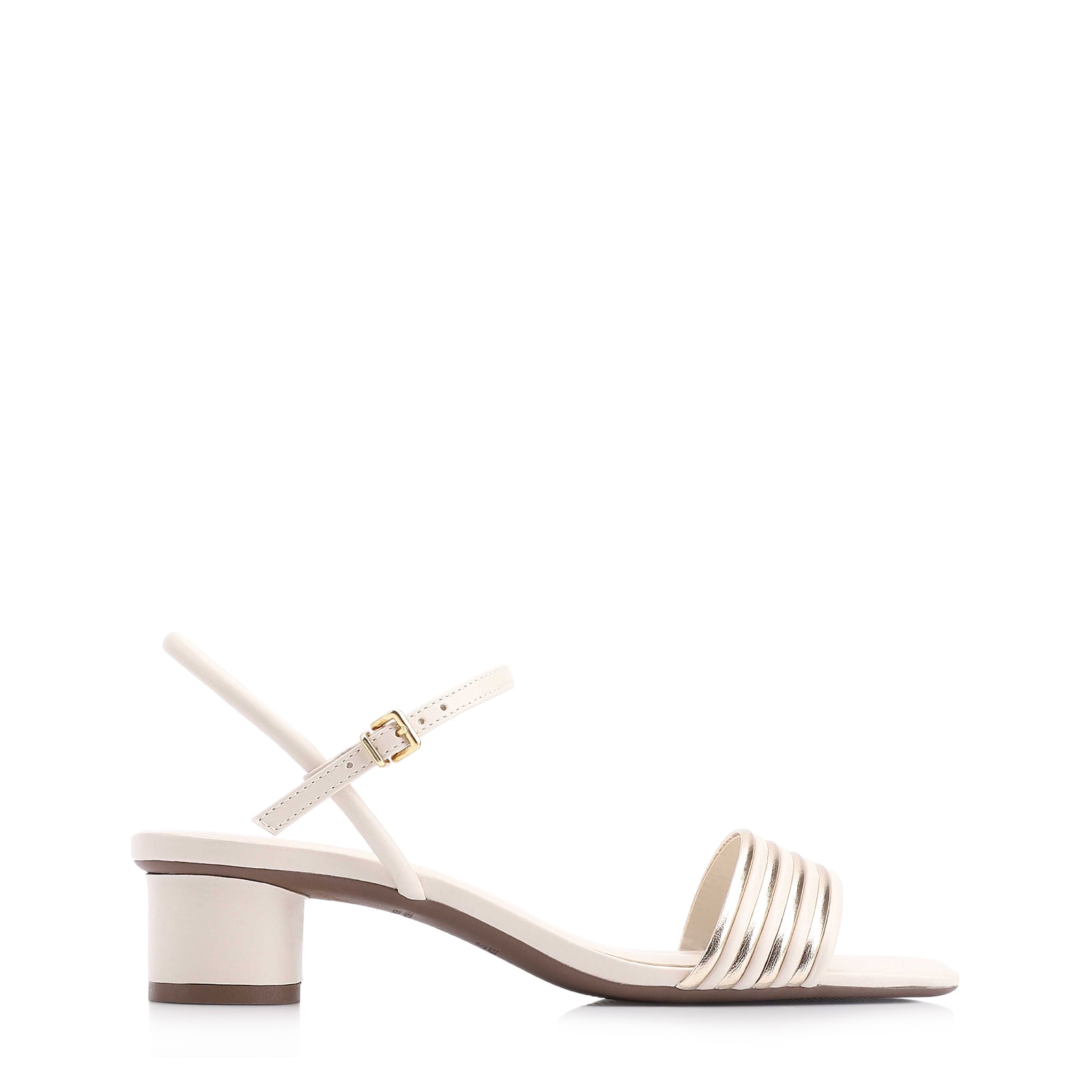 Sandália Alt Off White/Alt Dourado