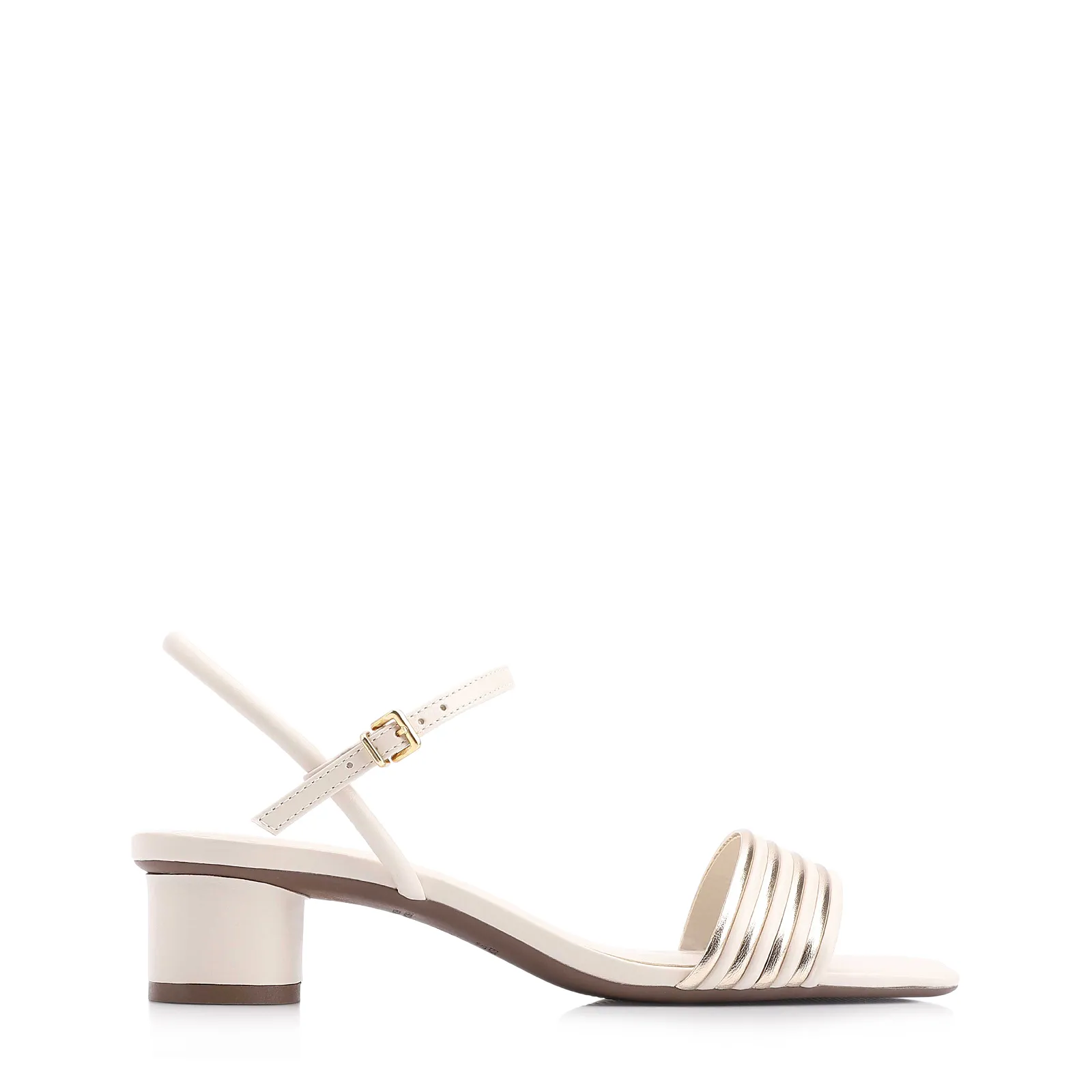 Sandália Alt Off White/Alt Dourado