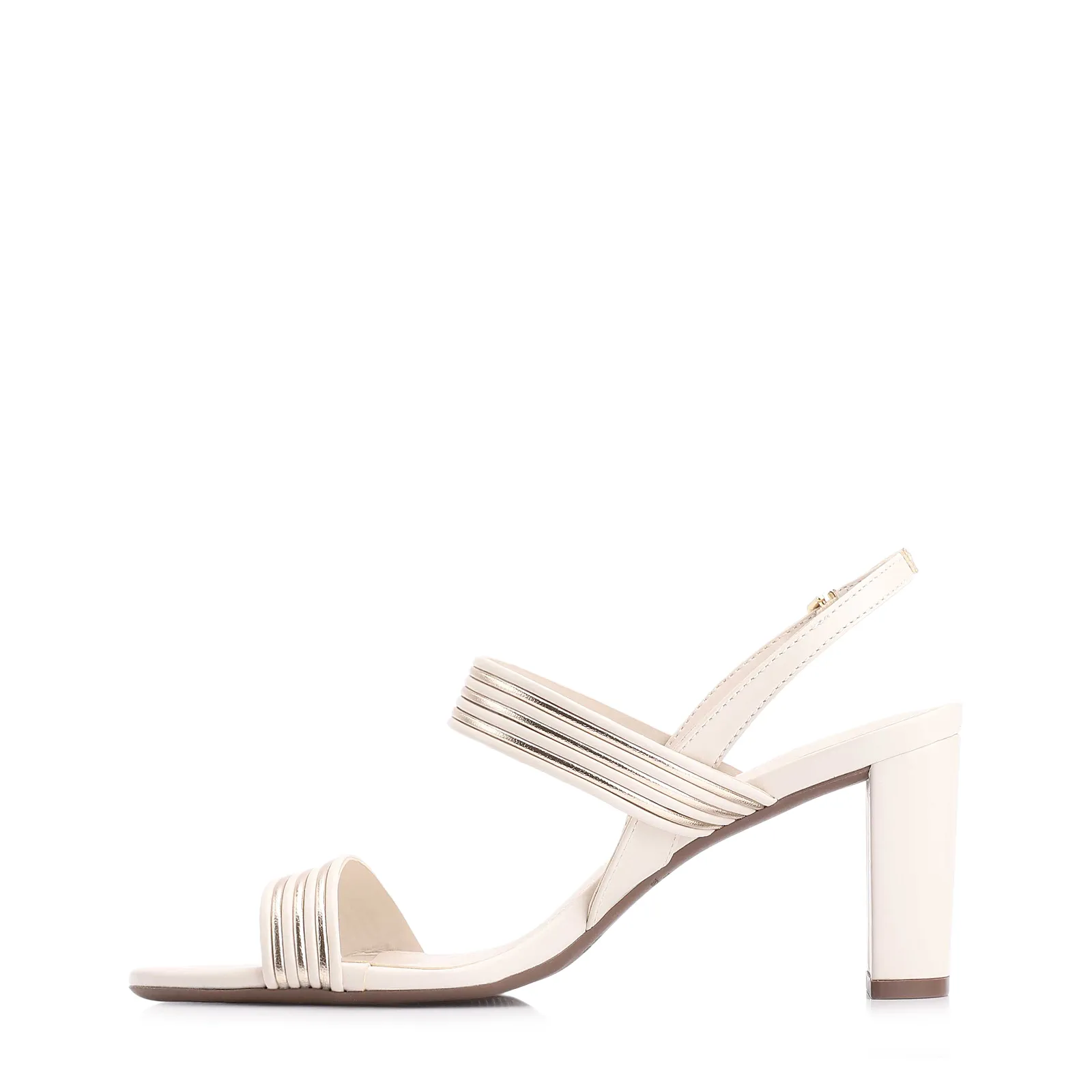 Sandália Alt Off White/Alt Dourado