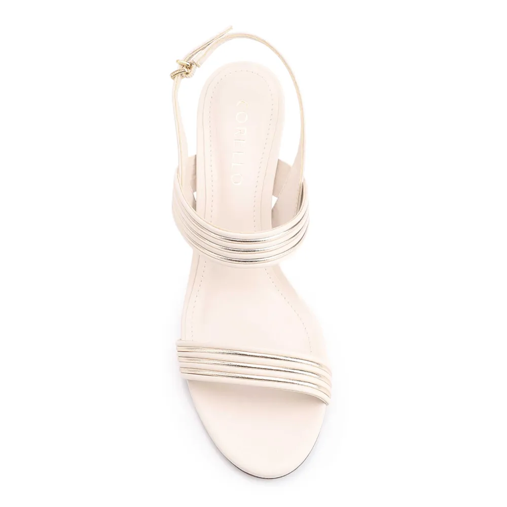 Sandália Alt Off White/Alt Dourado - imagem 6