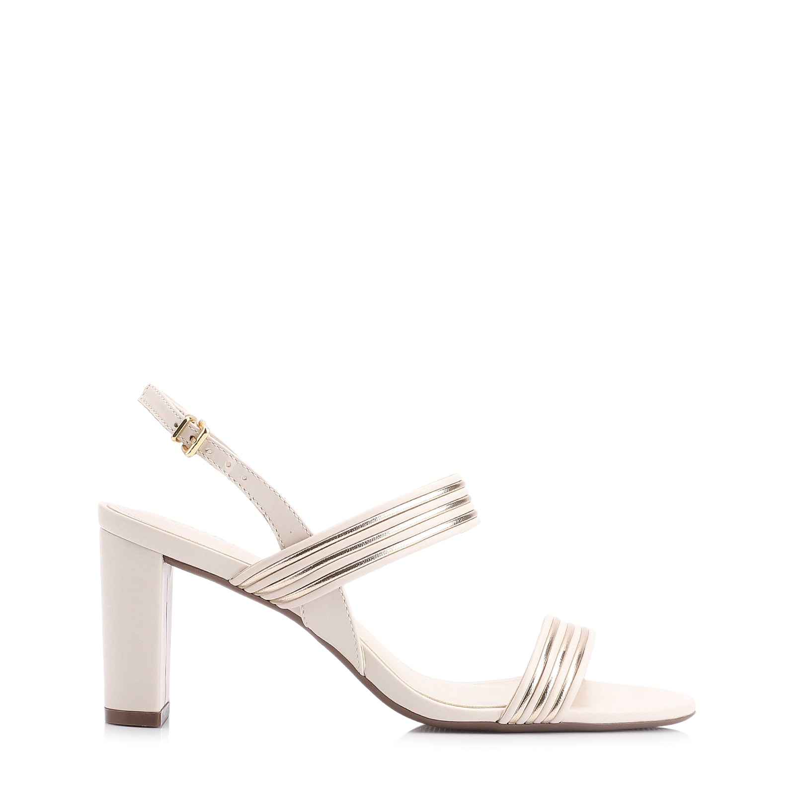 Sandália Alt Off White/Alt Dourado