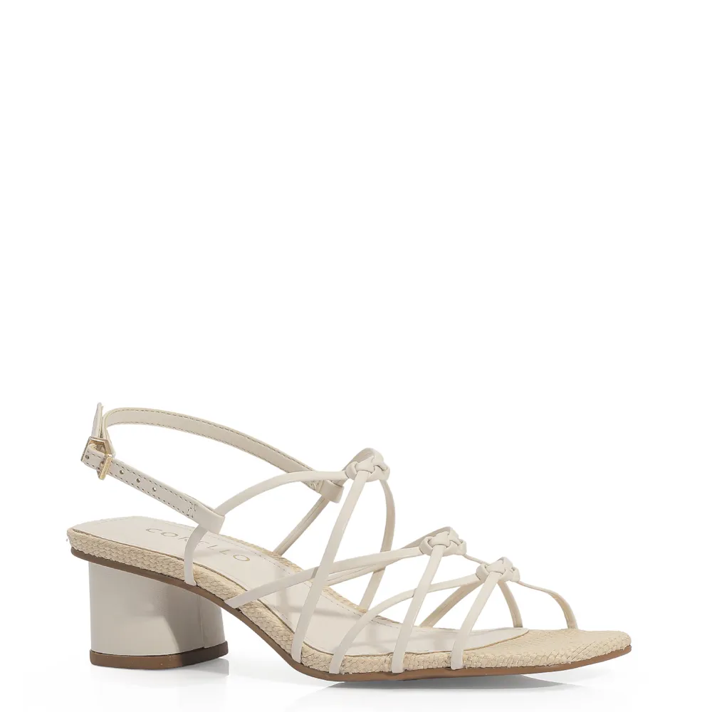 Sandália Alt Off White/Ráfia